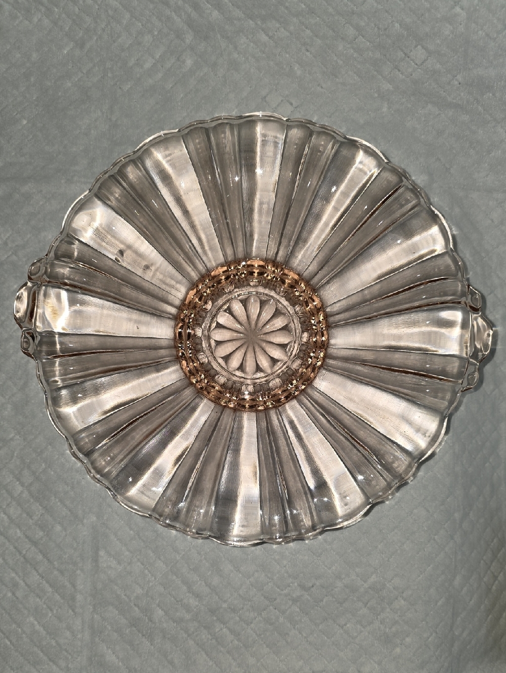 Anchor Hocking "Old Cafe" 1930's Pink Depression Glass Bowl - Perfect